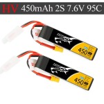 Wholesale Tattu 450mAh 7.6V High Voltage 95C 2S1P Battery Pack With XT30 Plug - Long Pack  for RC Racing Drone Small Drone